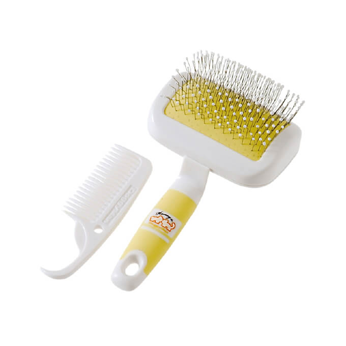DoggyMan Ball Pin Slicker Brush for Cats & Dogs (Mini)