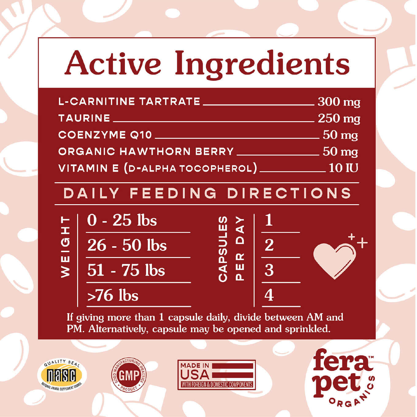 Fera Pet Organics Cardiac Support - Vanillapup Online Pet Store