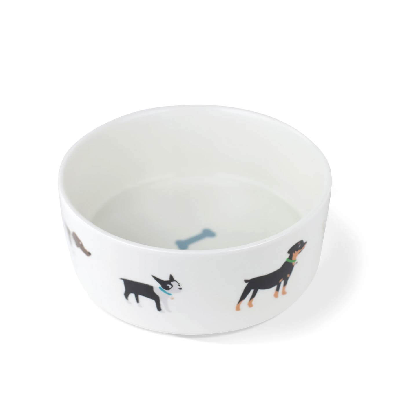 Fringe Studio Happy Breeds Ceramic Bowl - Vanillapup Online Pet Store