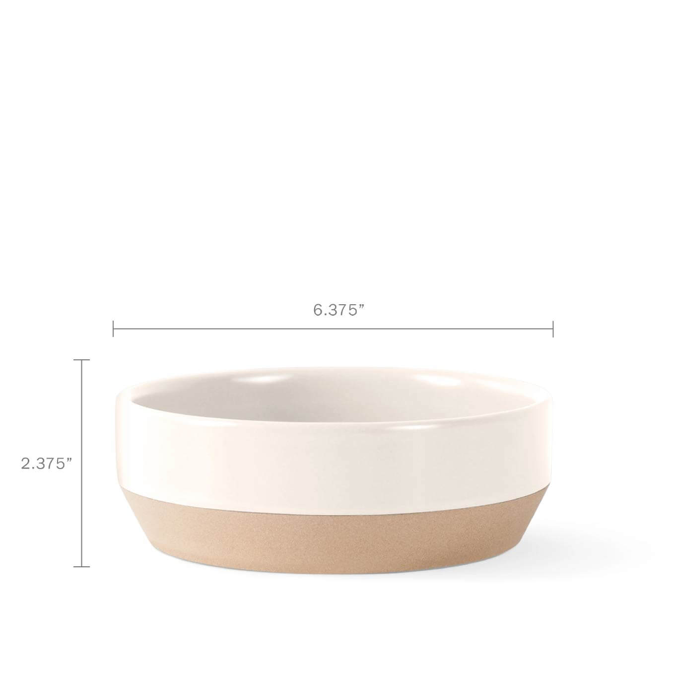 Fringe Studio Nosey Dog Spot Stoneware Bowl - Vanillapup Online Pet Store