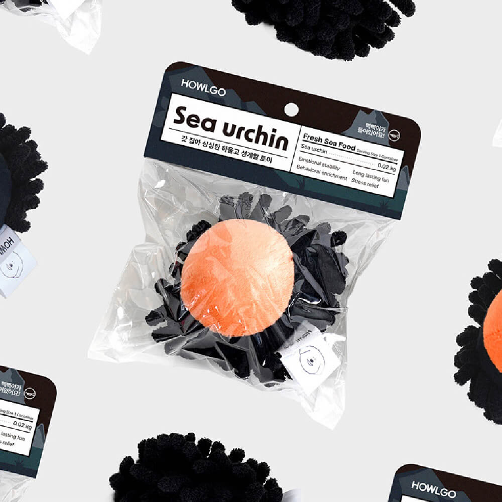 HOWLGO Sea Urchin Squeaky Toy