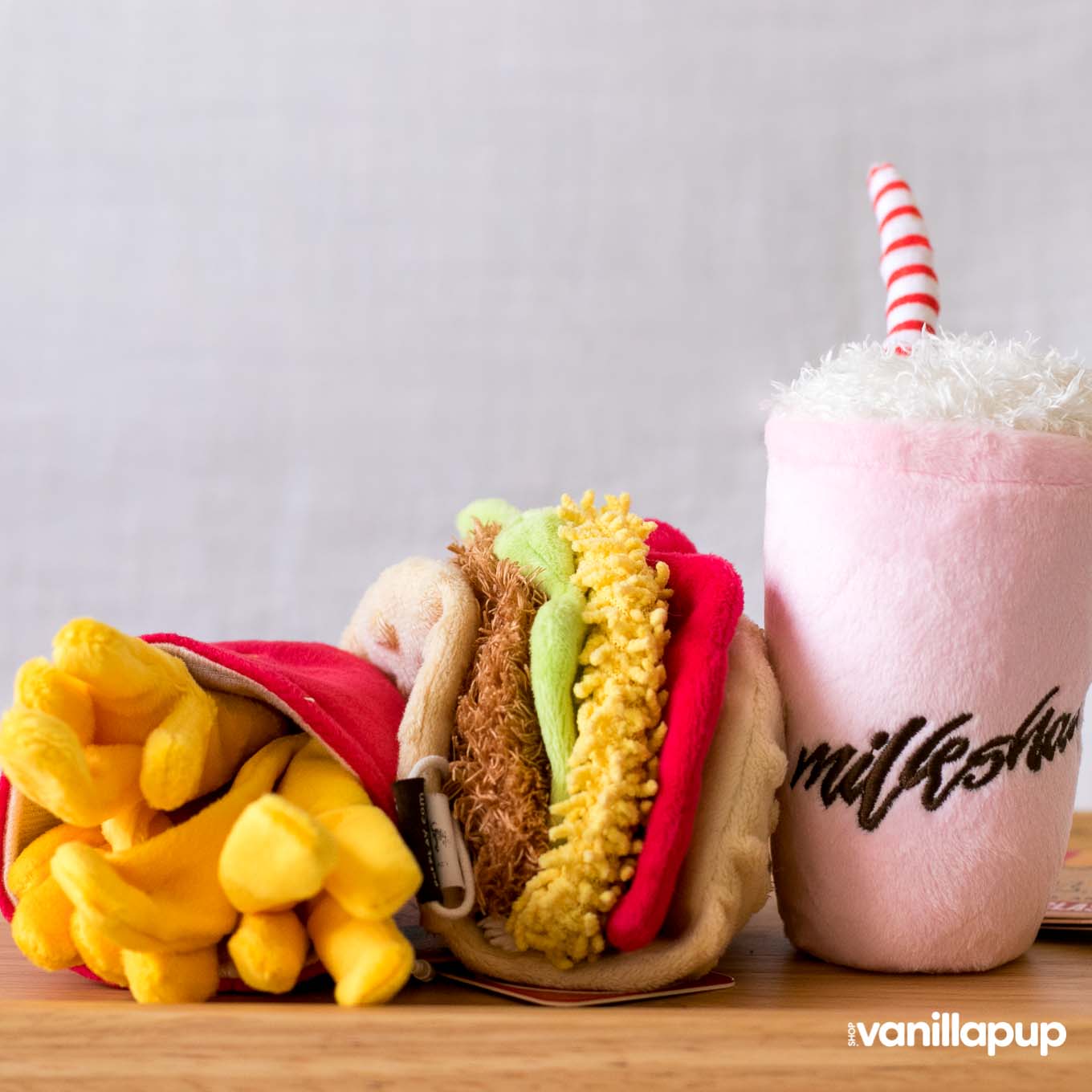 PLAY American Classic Mutts Milkshake Plush Toy - Vanillapup Online Pet Store