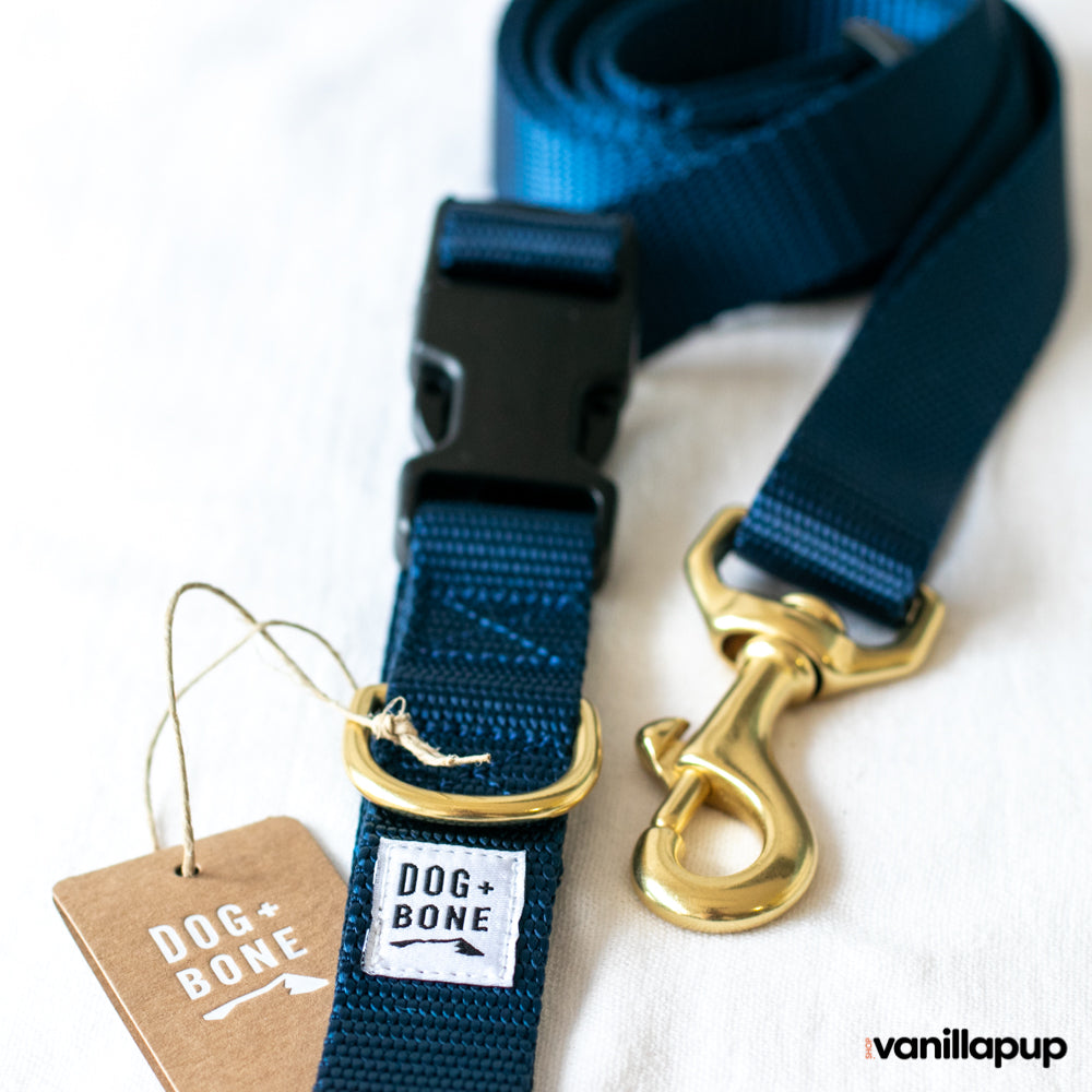 Dog + Bone Multi-way Adjustable Leash | Navy - Vanillapup Online Pet Store