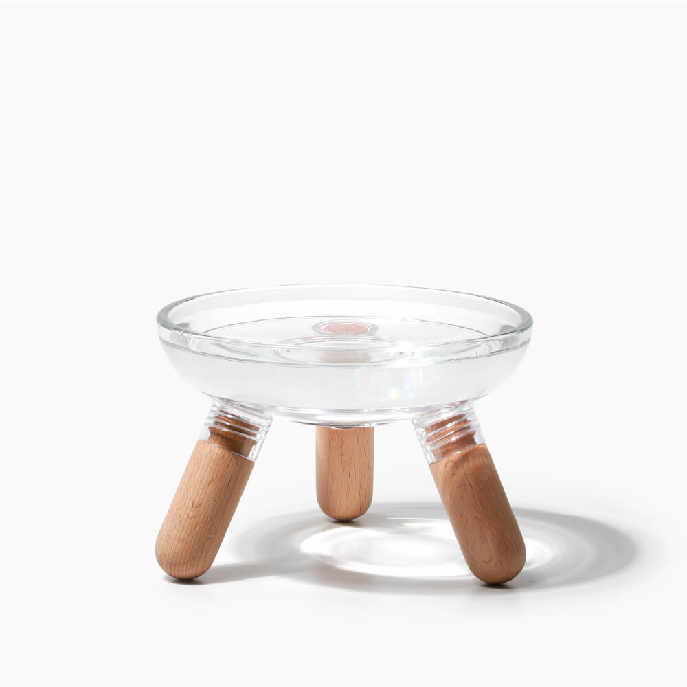 INHERENT Oreo Glass Table | Beech