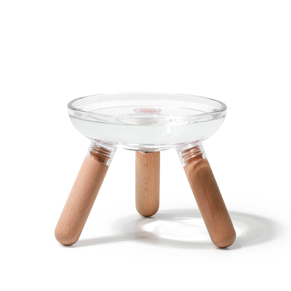 INHERENT Oreo Glass Table | Beech