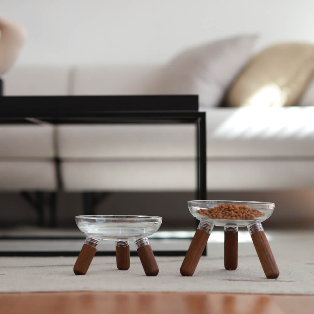 INHERENT Oreo Glass Table | Walnut