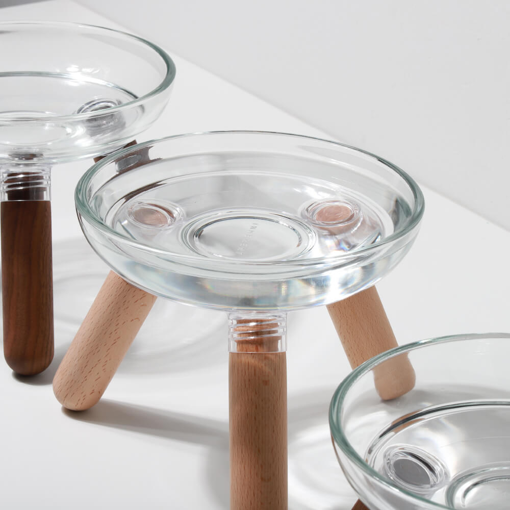 INHERENT Oreo Glass Table | Beech