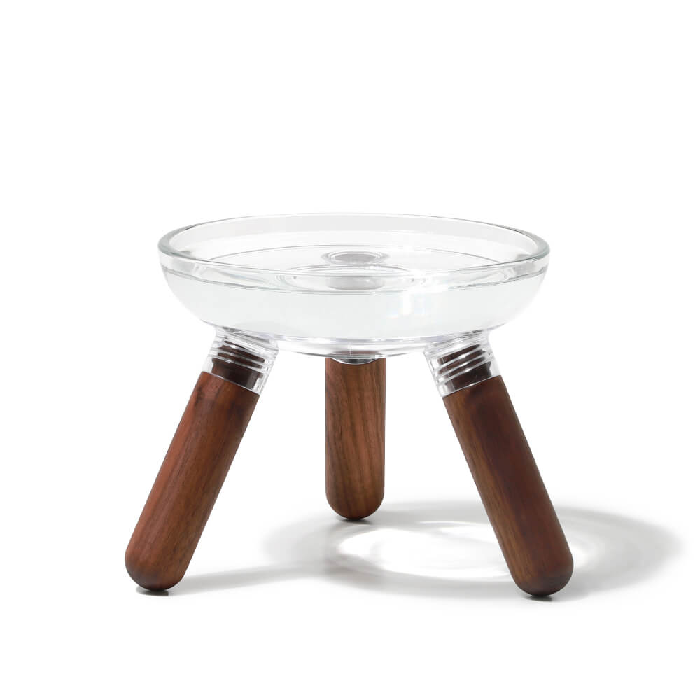 INHERENT Oreo Glass Table | Walnut