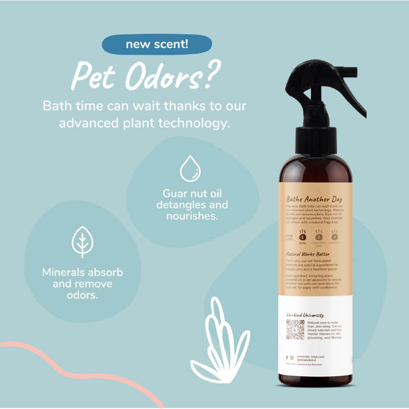 kin+kind Pet Smell Coat Spray | Almond + Vanilla - Vanillapup Online Pet Store