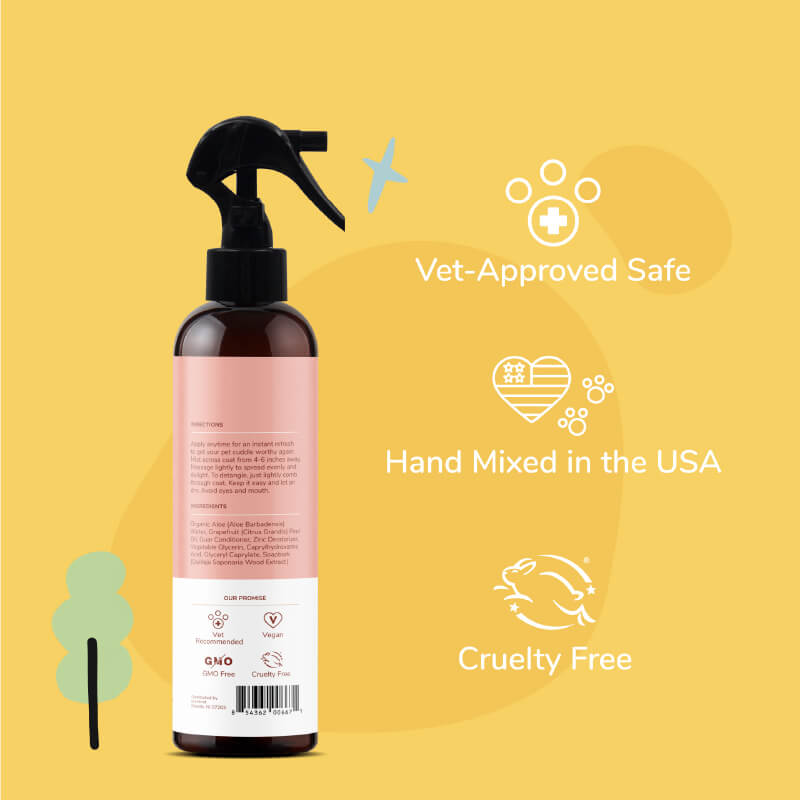kin+kind Pet Smell Coat Spray | Grapefruit - Vanillapup Online Pet Store