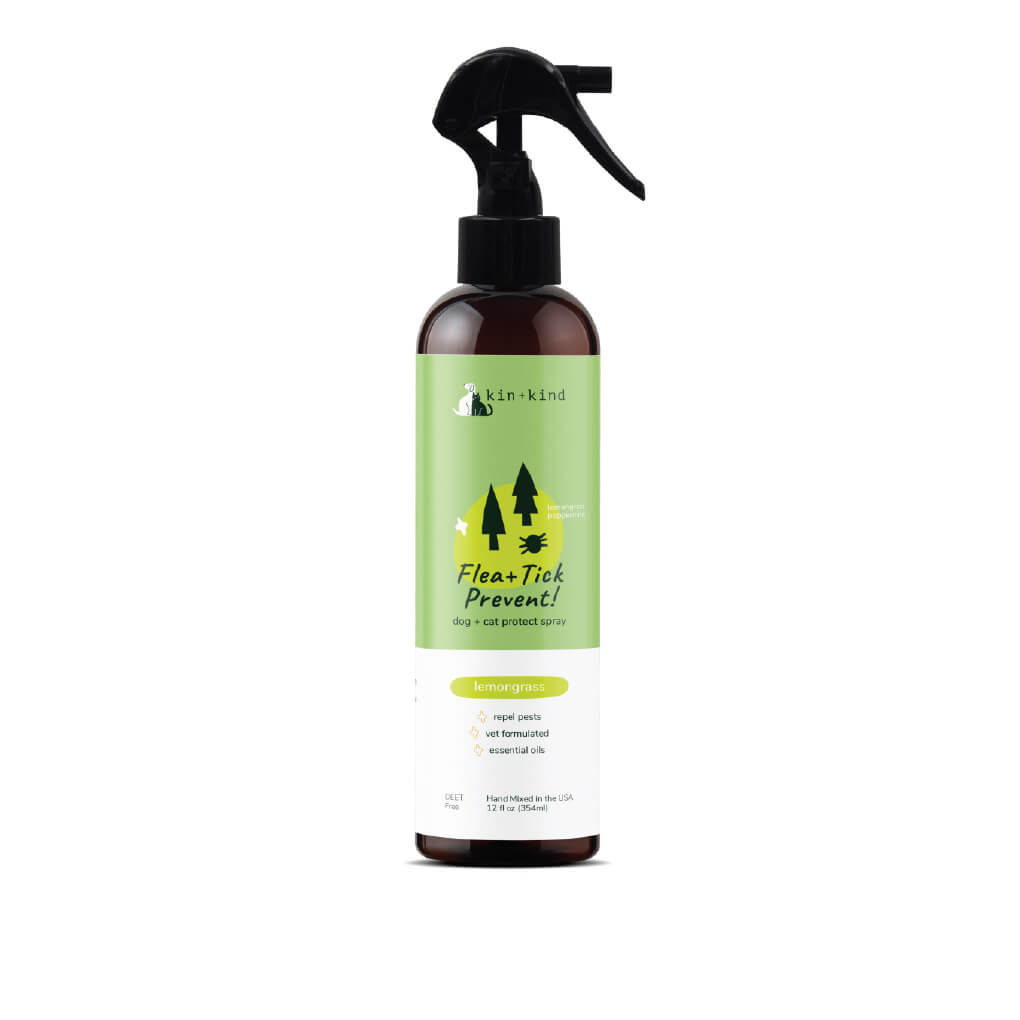 kin+kind Flea & Tick Repellent Spray | Lemongrass - Vanillapup Online Pet Store