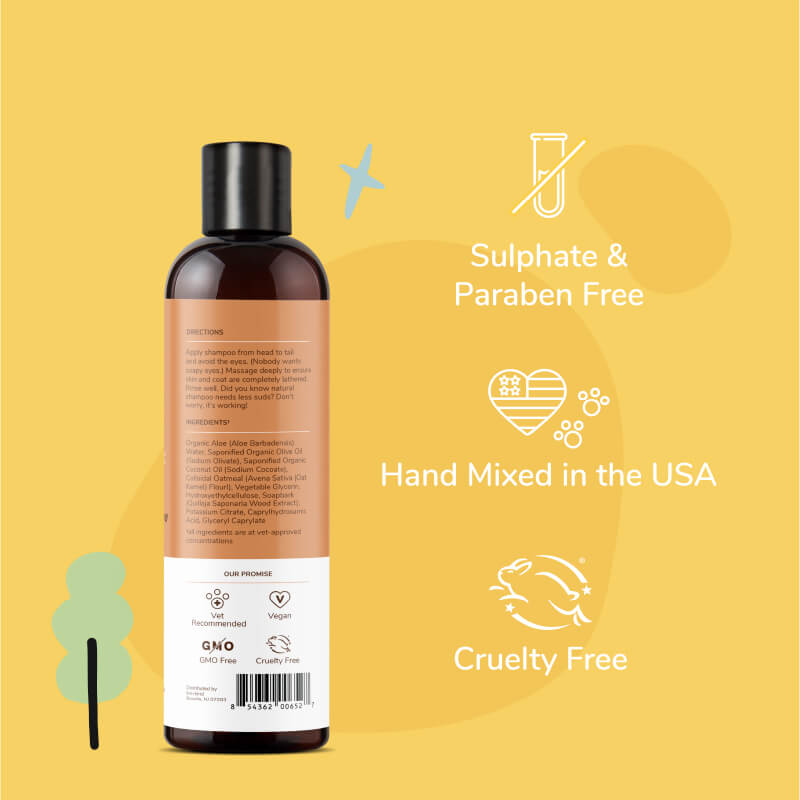 kin+kind Unscented Sensitive Shampoo - Vanillapup Online Pet Store