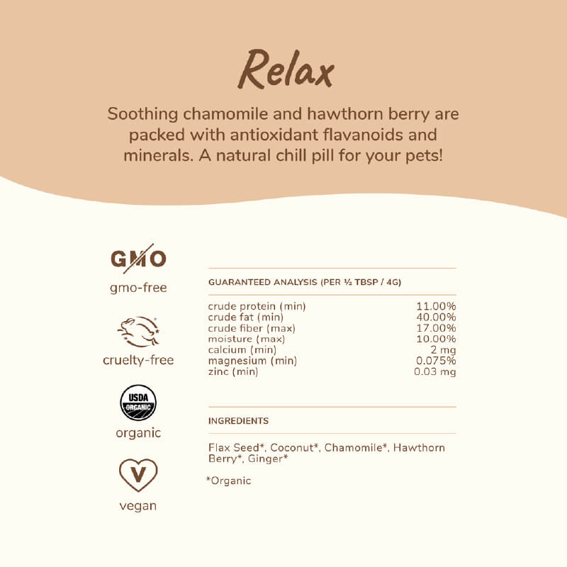 kin+kind Organic Healthy Calm Supplement - Vanillapup Online Pet Store