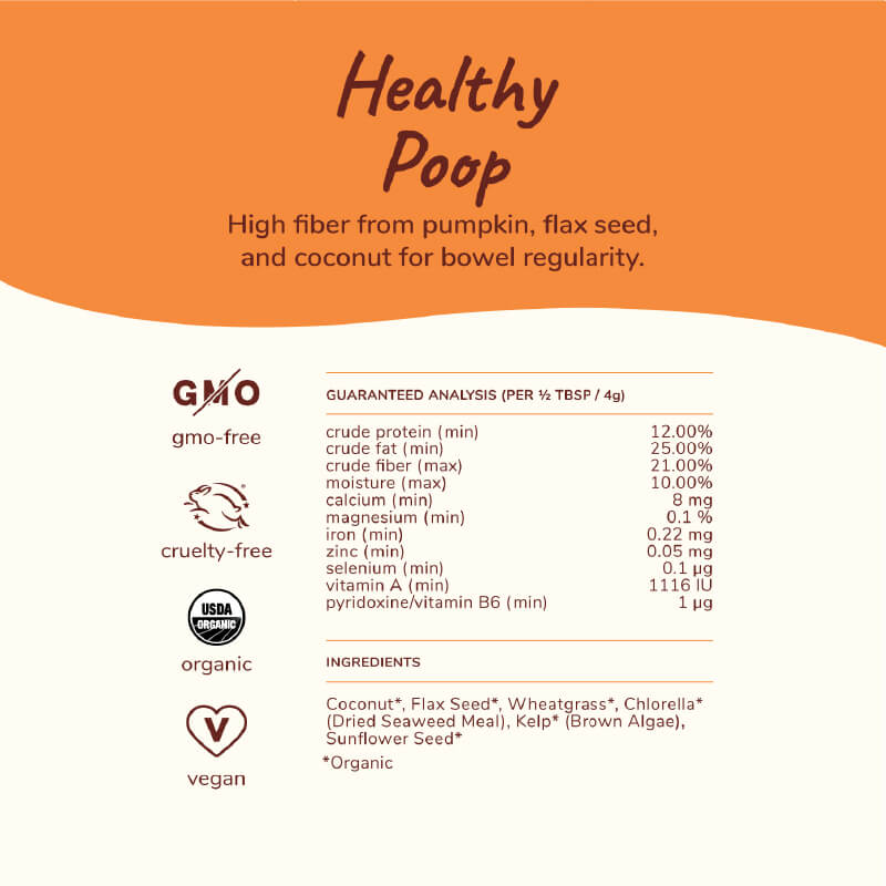 kin+kind Organic Healthy Poops Supplement - Vanillapup Online Pet Store