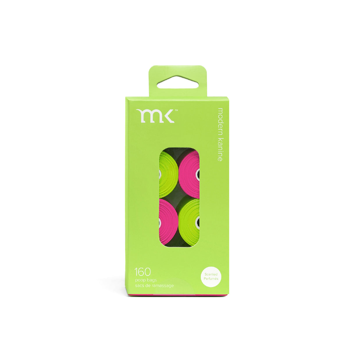 Modern Kanine® 160-Count Poop Bags | Green & Pink - Vanillapup Online Pet Store