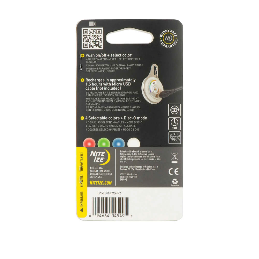 Nite Ize SpotLit® Rechargeable LED Collar Light | 2 Sizes - Vanillapup Online Pet Store