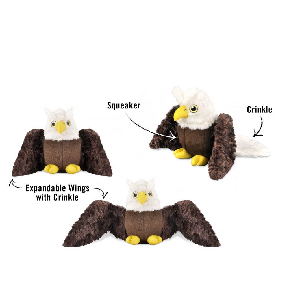 PLAY Fetching Flock Eagle Plush Toy - Vanillapup Online Pet Store