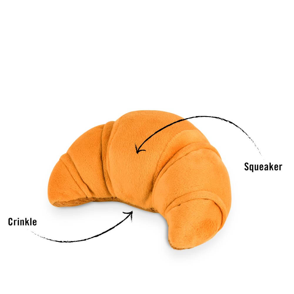 PLAY Barking Brunch Croissant Plush Toy - Vanillapup Online Pet Store