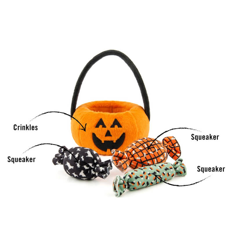 PLAY Howl-o-ween Treat Basket Plush Toy - Vanillapup Online Pet Store
