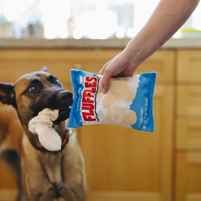 PLAY Snack Attack Fluffles Chips Plush Toy - Vanillapup Online Pet Store