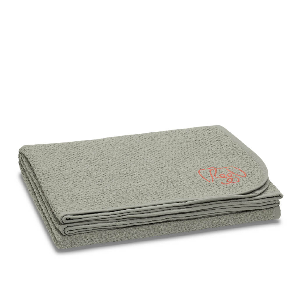 Pawness Honeycomb Organic Cotton Blanket | Grey - Vanillapup Online Pet Store