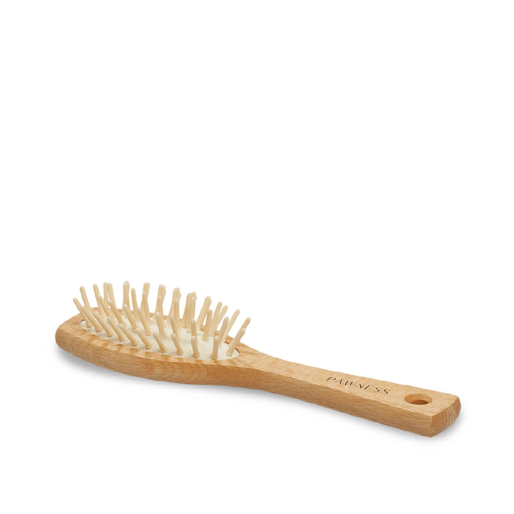 Pawness Wooden Brush | Long & Fine Hair - Vanillapup Online Pet Store