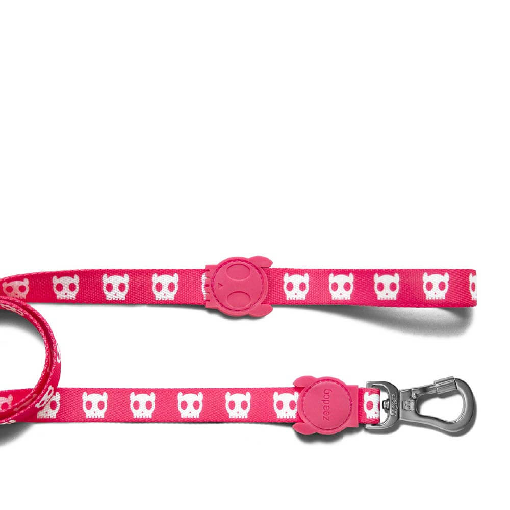 Zee.Dog Leash | Pink Skull - Vanillapup Online Pet Store