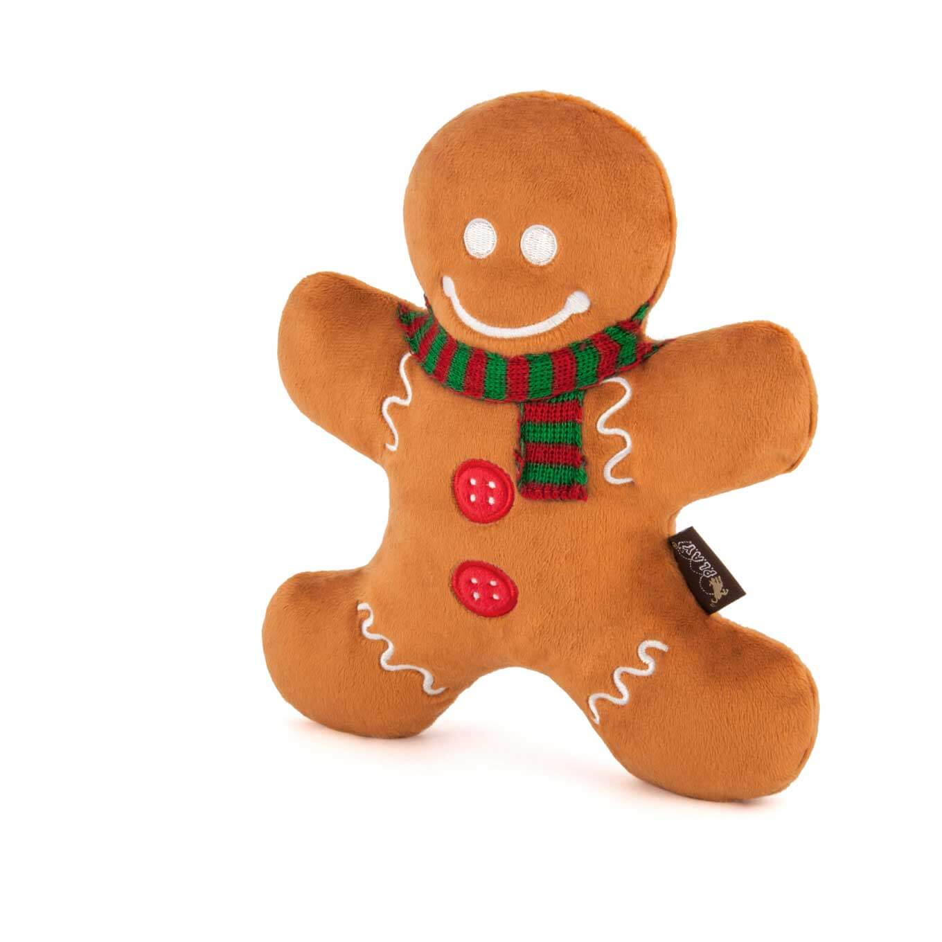 PLAY Holiday Classic Gingerbread Man Plush Toy - Vanillapup Online Pet Store