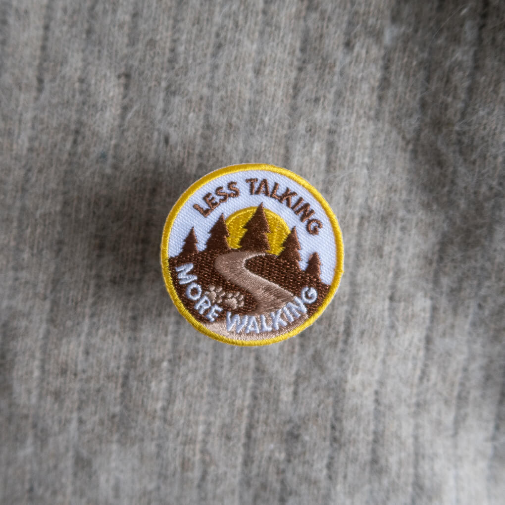 Scout's Honour Iron On Patch | Less Talk More Walk - Vanillapup Online Pet Store
