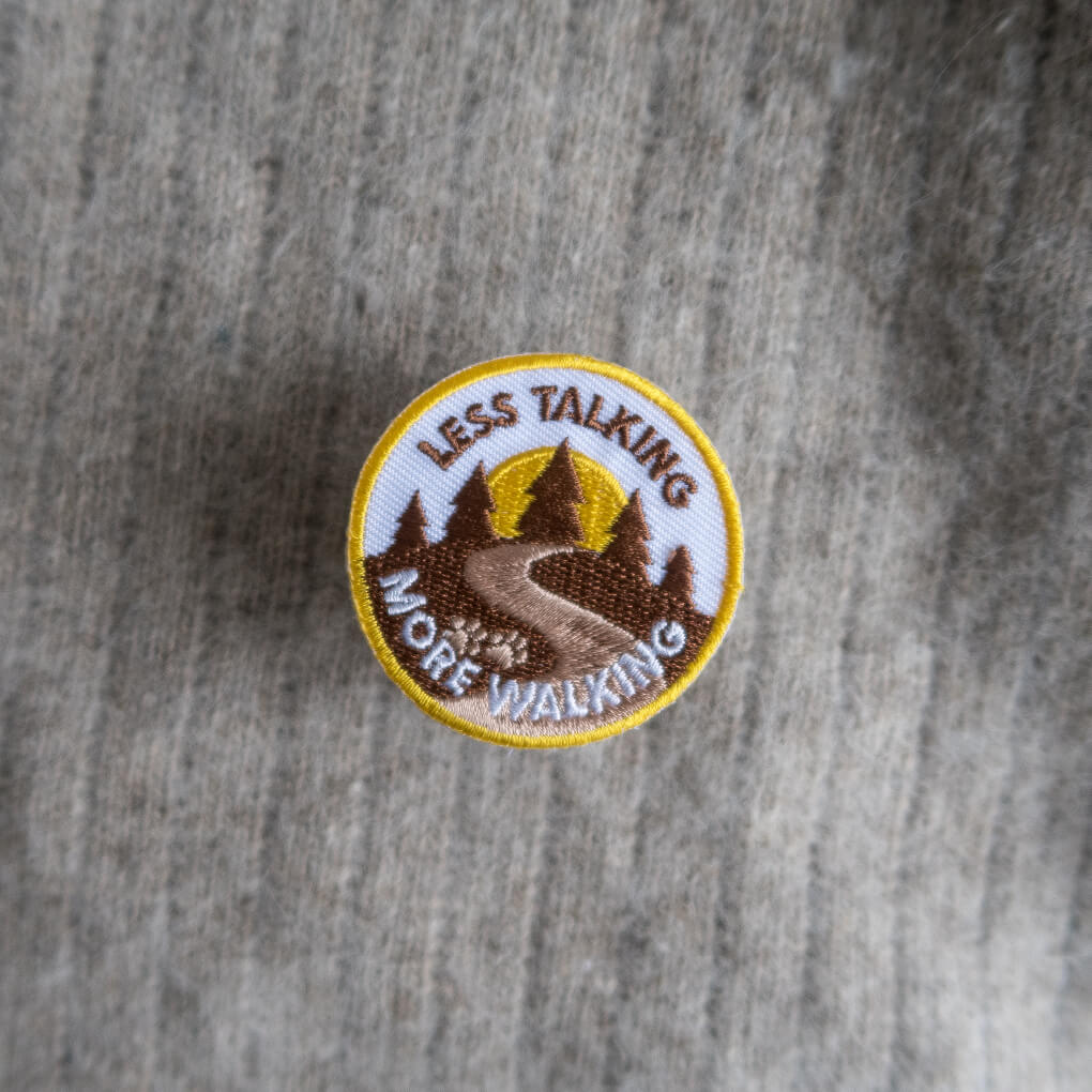 Scout's Honour Iron On Patch | Less Talk More Walk - Vanillapup Online Pet Store