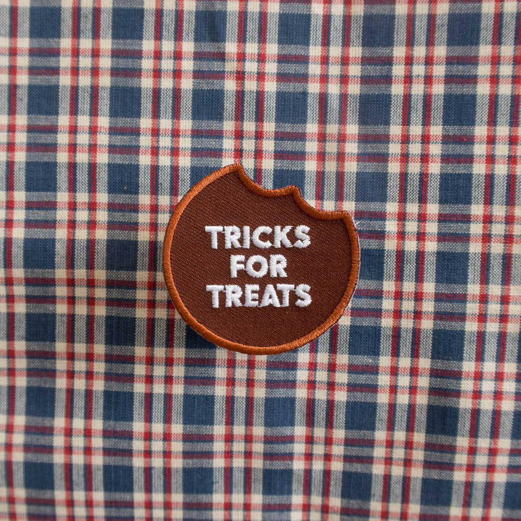 Scout's Honour Iron On Patch | Tricks for Treats - Vanillapup Online Pet Store