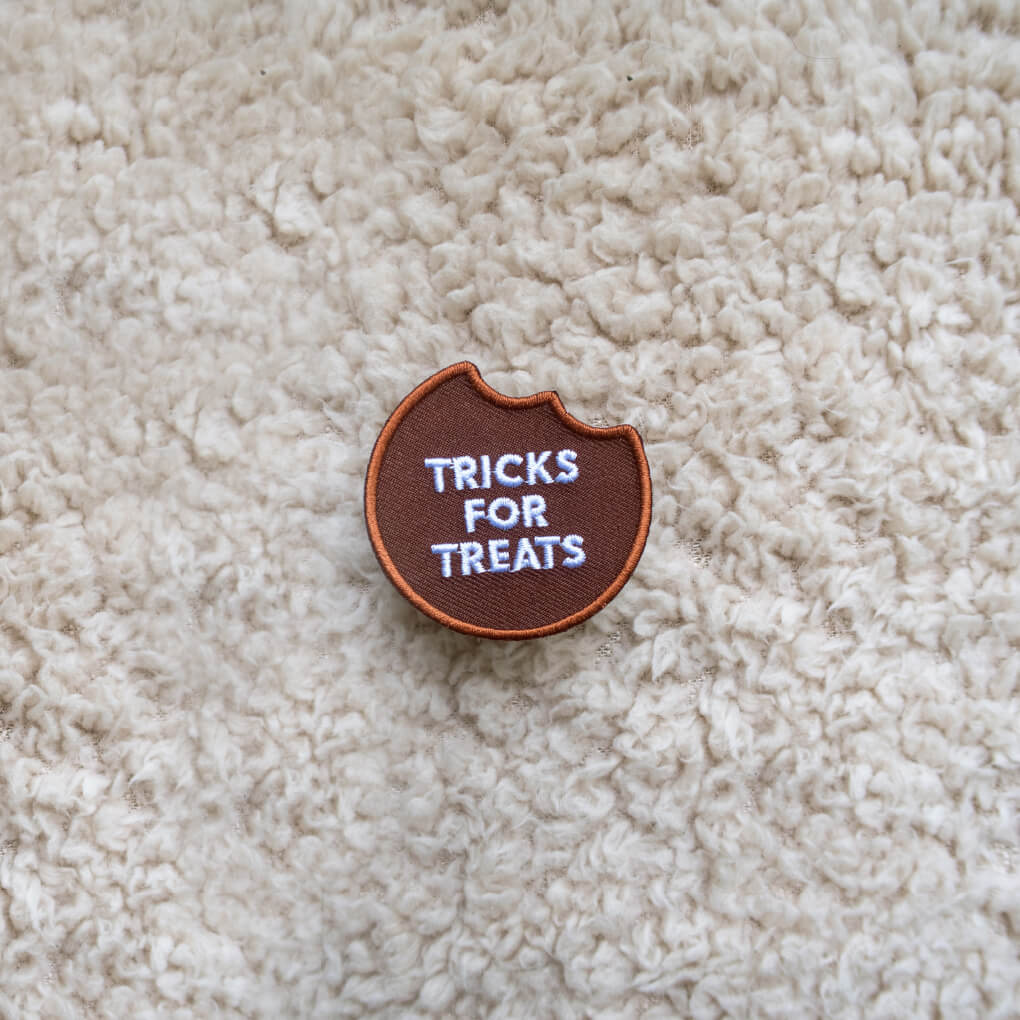 Scout's Honour Iron On Patch | Tricks for Treats - Vanillapup Online Pet Store