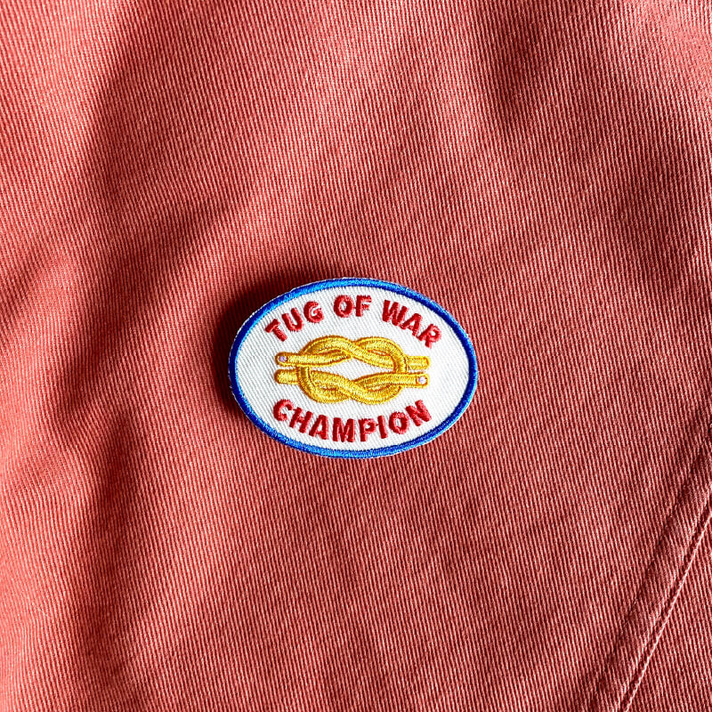 Scout's Honour Iron On Patch | Tug of War Champion - Vanillapup Online Pet Store