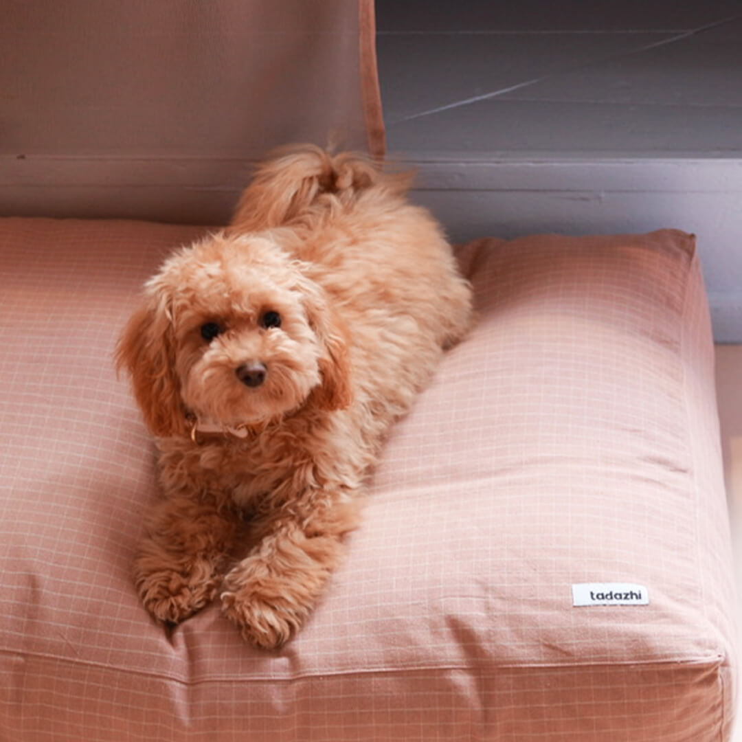 tadazhi Soft Pillow Bed | Checkered Rose - Vanillapup Online Pet Store