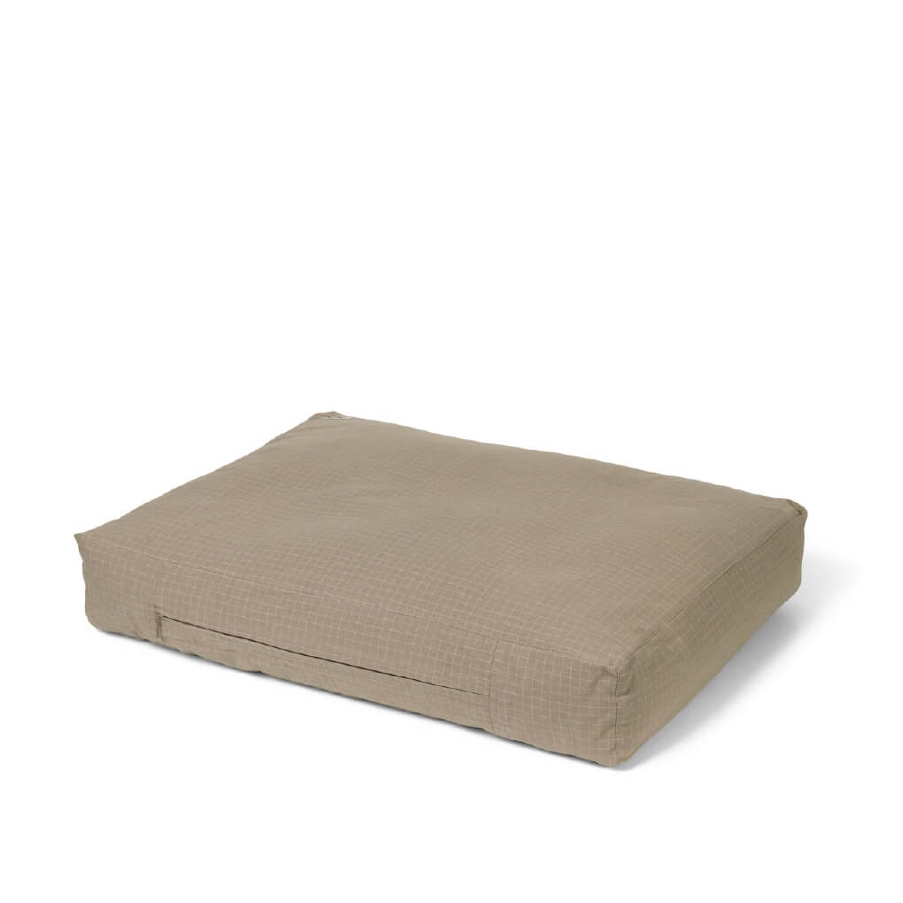 Tadazhi Soft Pillow Bed | Checkered Dark Sand - Vanillapup Online Pet Store