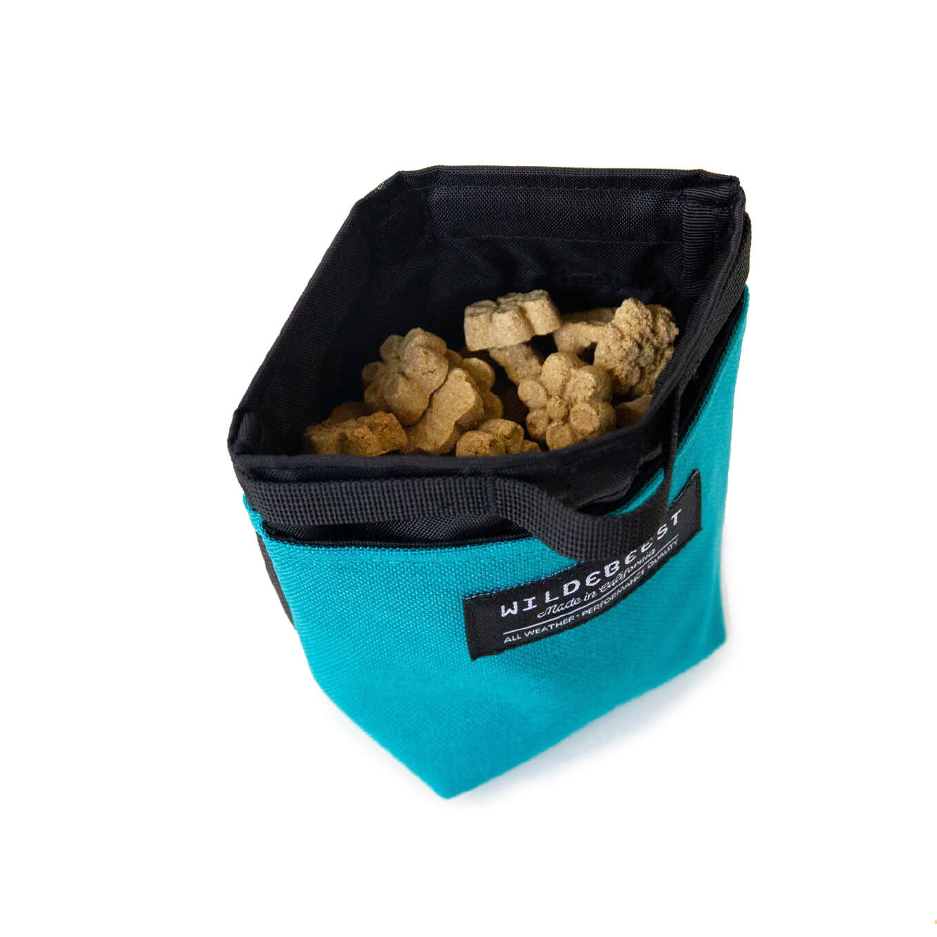 Wildebeest Alamo Dog Treat Pouch | Turquoise - Vanillapup Online Pet Store