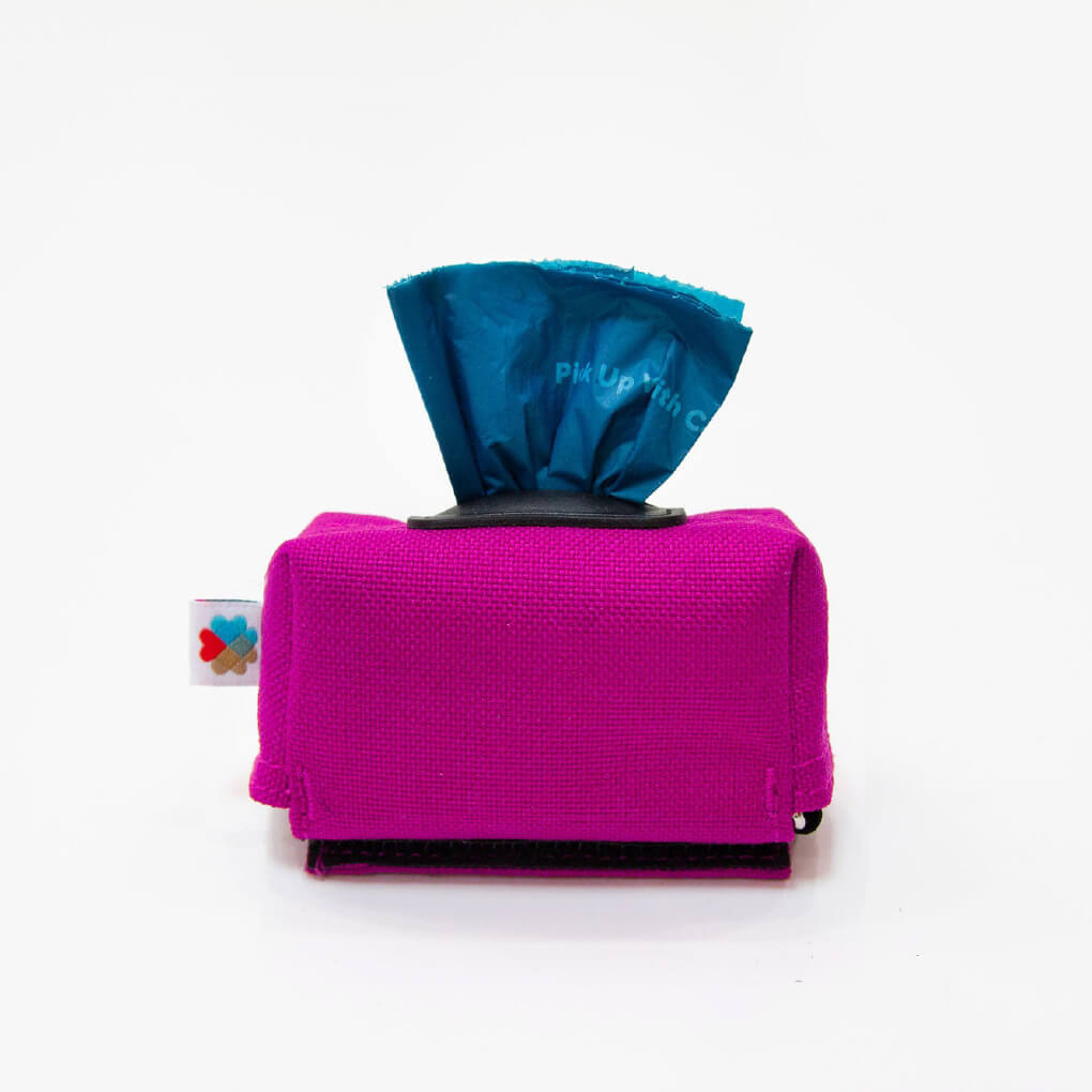 Wildebeest Funston Poop Bag Dispenser | Fuchsia - Vanillapup Online Pet Store