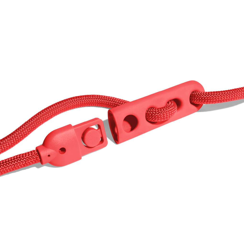 Zee.Dog Hands Free Rope Leash | Neon Coral - Vanillapup Online Pet Store