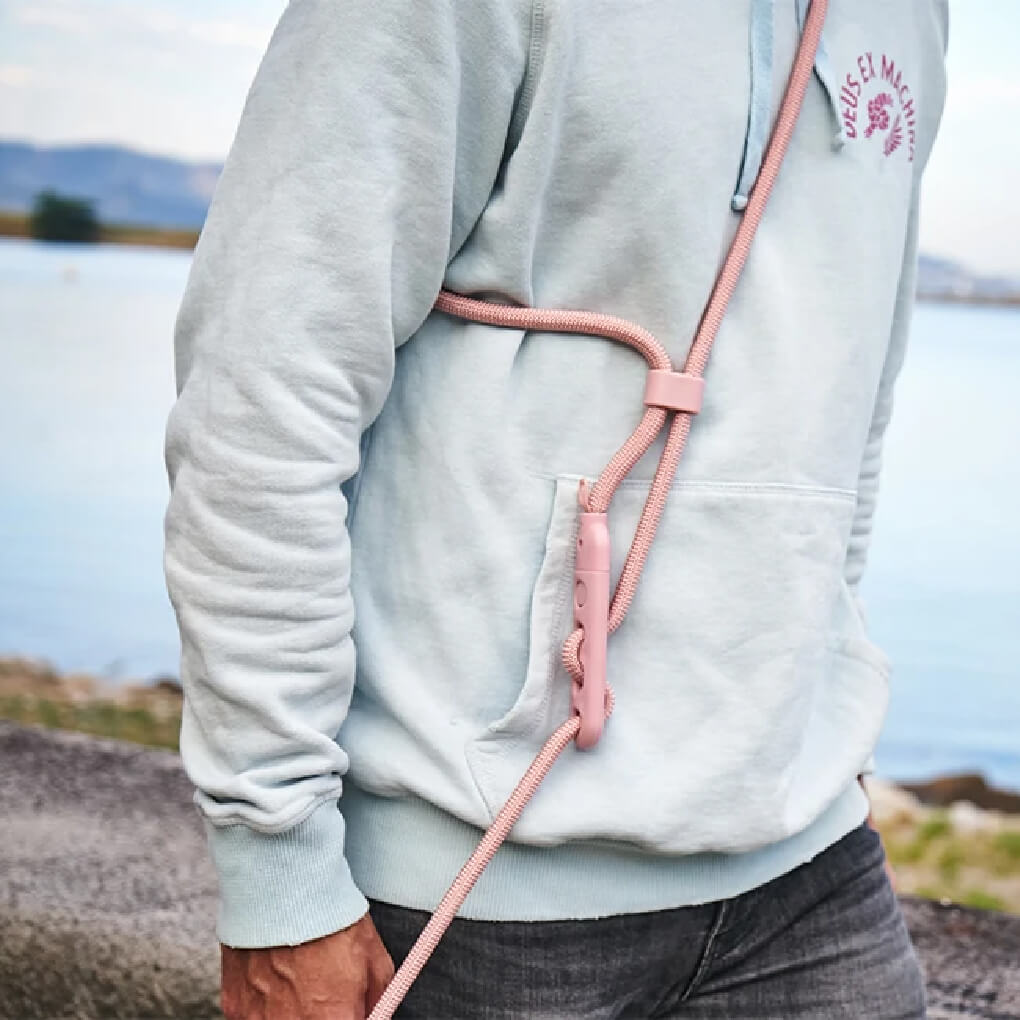 Zee.Dog Hands Free Rope Leash | Neon Coral - Vanillapup Online Pet Store