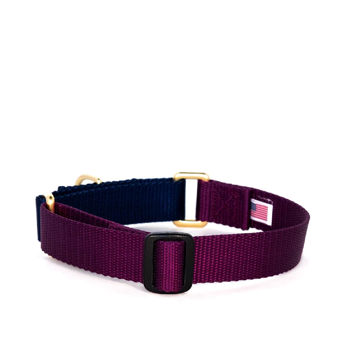 Dog + Bone Martingale Collar | Purple & Navy - Vanillapup Online Pet Store