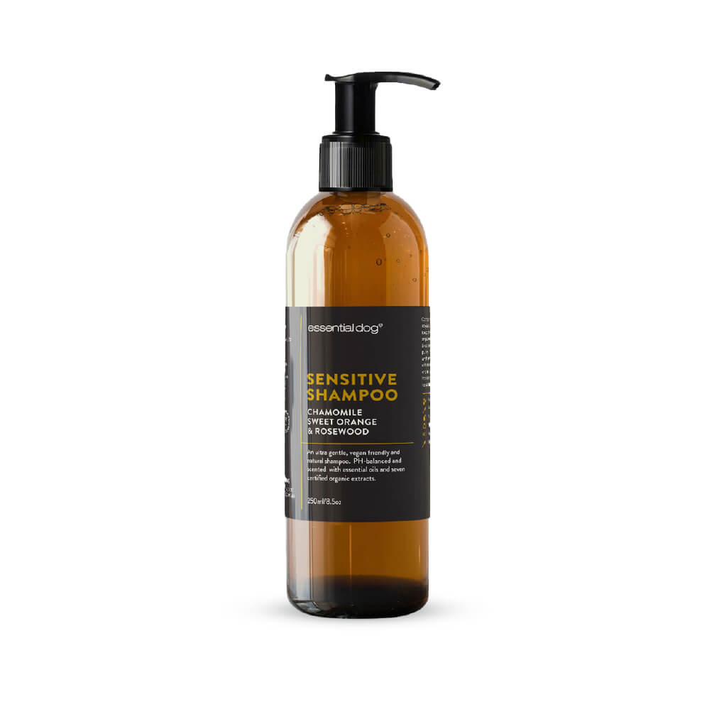 Essential Dog Sensitive Shampoo (Chamomile, Sweet Orange, and Rosewood) - Vanillapup Online Pet Store