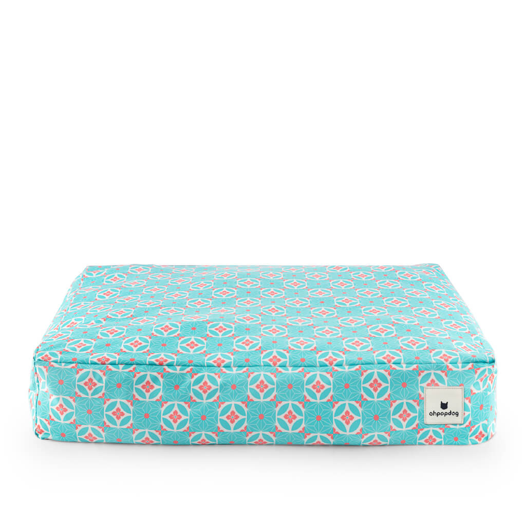 Ohpopdog Microbeads Pet Bed | Heritage Straits Mint 17 - Vanillapup Online Pet Store