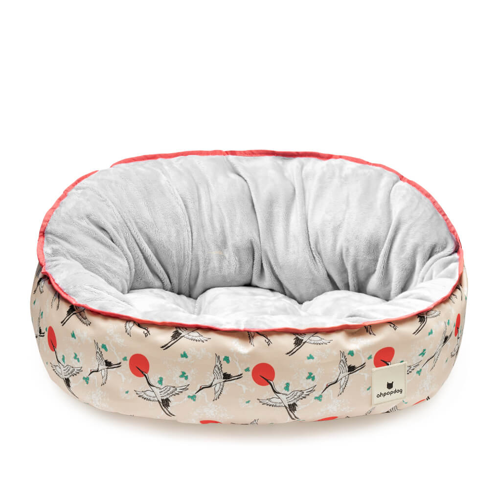 ohpopdog Nihon Collection Reversible Bed | Tsuru - Vanillapup Online Pet Store