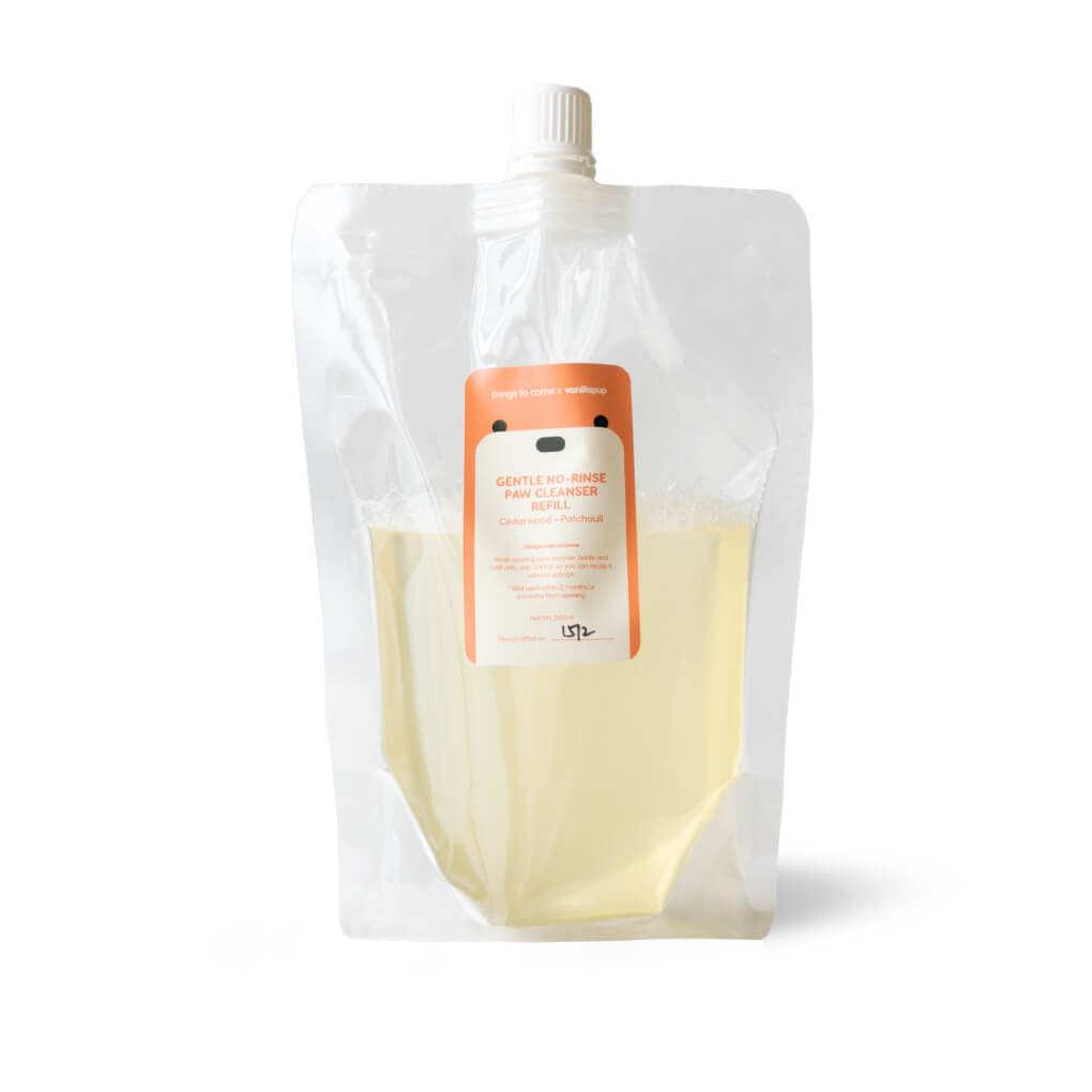 things to come Gentle No-Rinse Paw Cleanser Refill - Vanillapup Online Pet Store