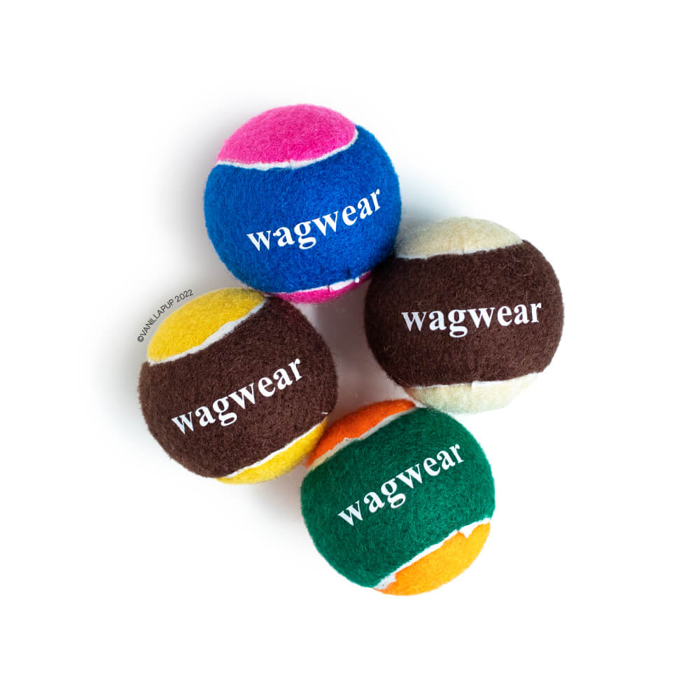 Wagwear Retro Coloured Tennis Balls