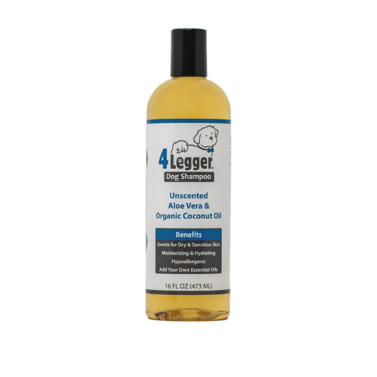 4-Legger Organic Unscented Hypoallergenic Shampoo with Aloe
