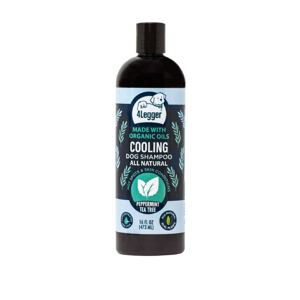 4-Legger USDA Certified Organic Cooling Shampoo 16oz | Tea Tree & Peppermint