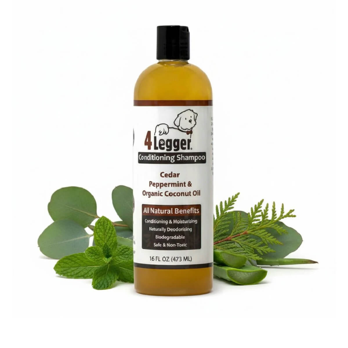 4-Legger Organic Cedar, Peppermint & Eucalyptus Conditioning Shampoo