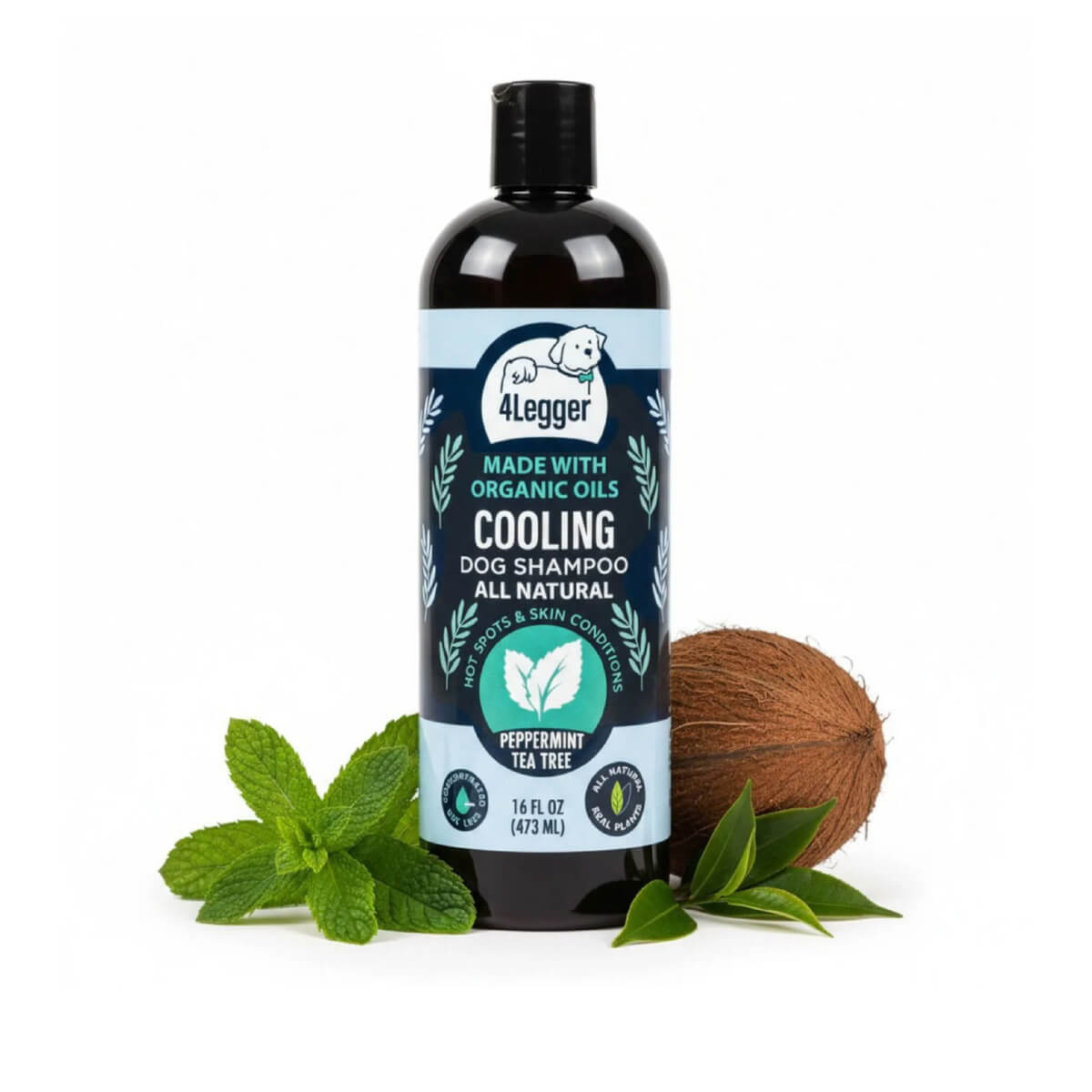 4-Legger Cooling Shampoo | Tea Tree Oil With Peppermint