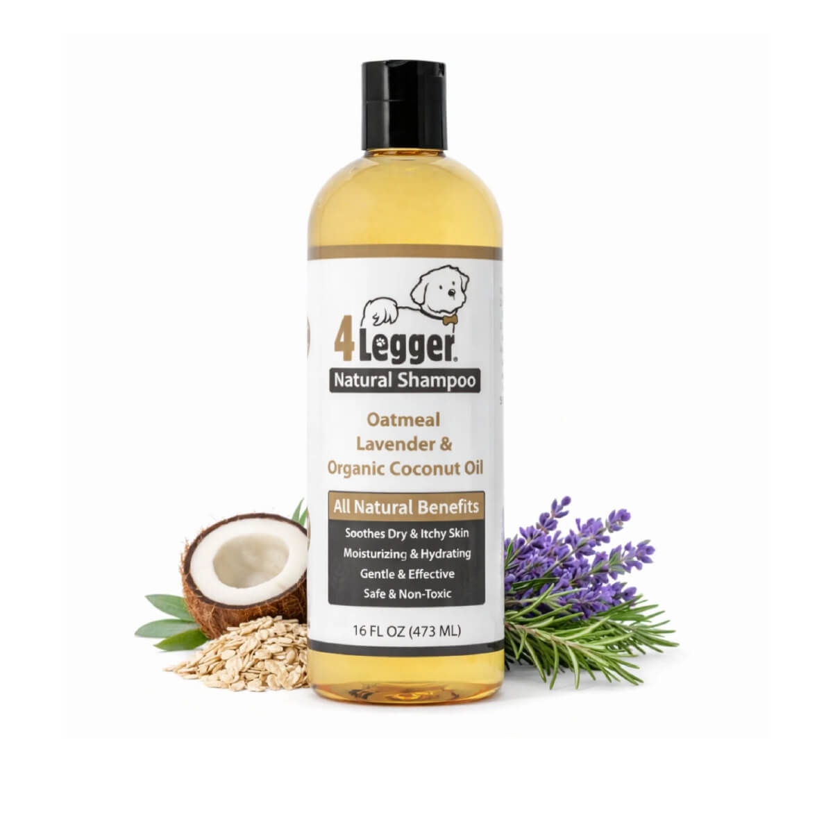 4-Legger Organic Oatmeal Shampoo with Lavender & Aloe